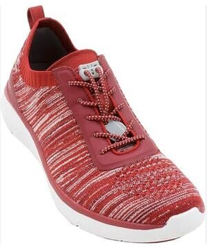 Biza Solar Women's Sneakers Wine Multi Red White Sz 41 EU 10.5 US NIB Felt Upper